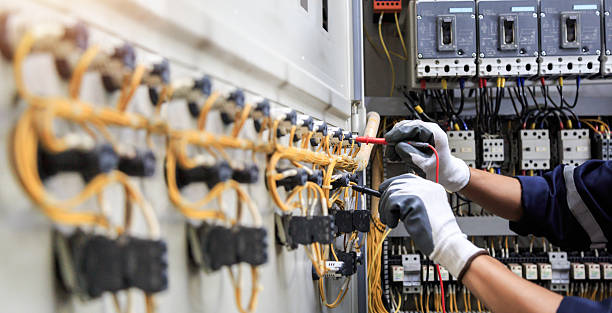 Professional Electrician technician working in Highland Springs, VA